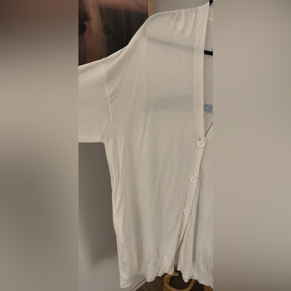 MM6 Maison Martin Margiela White Cardigan - Picture 3 of 3